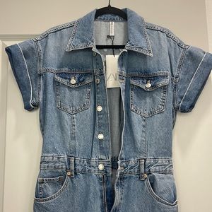 Zara Denim Jumpsuit, size medium